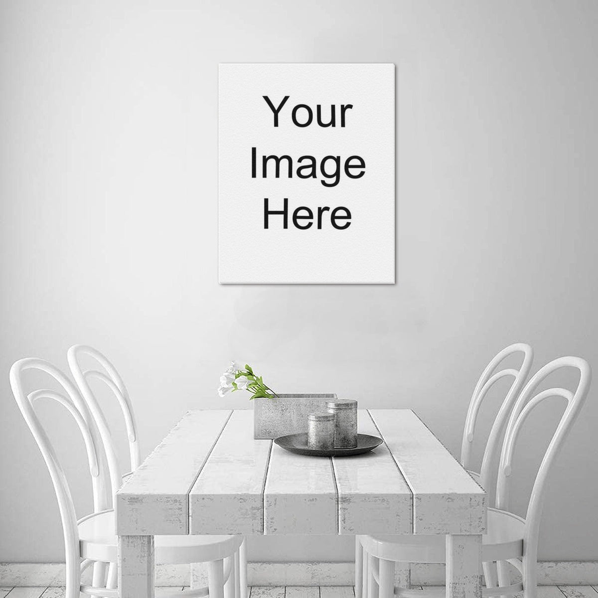 Custom photo canvas print personalized wall art, multiple sizes