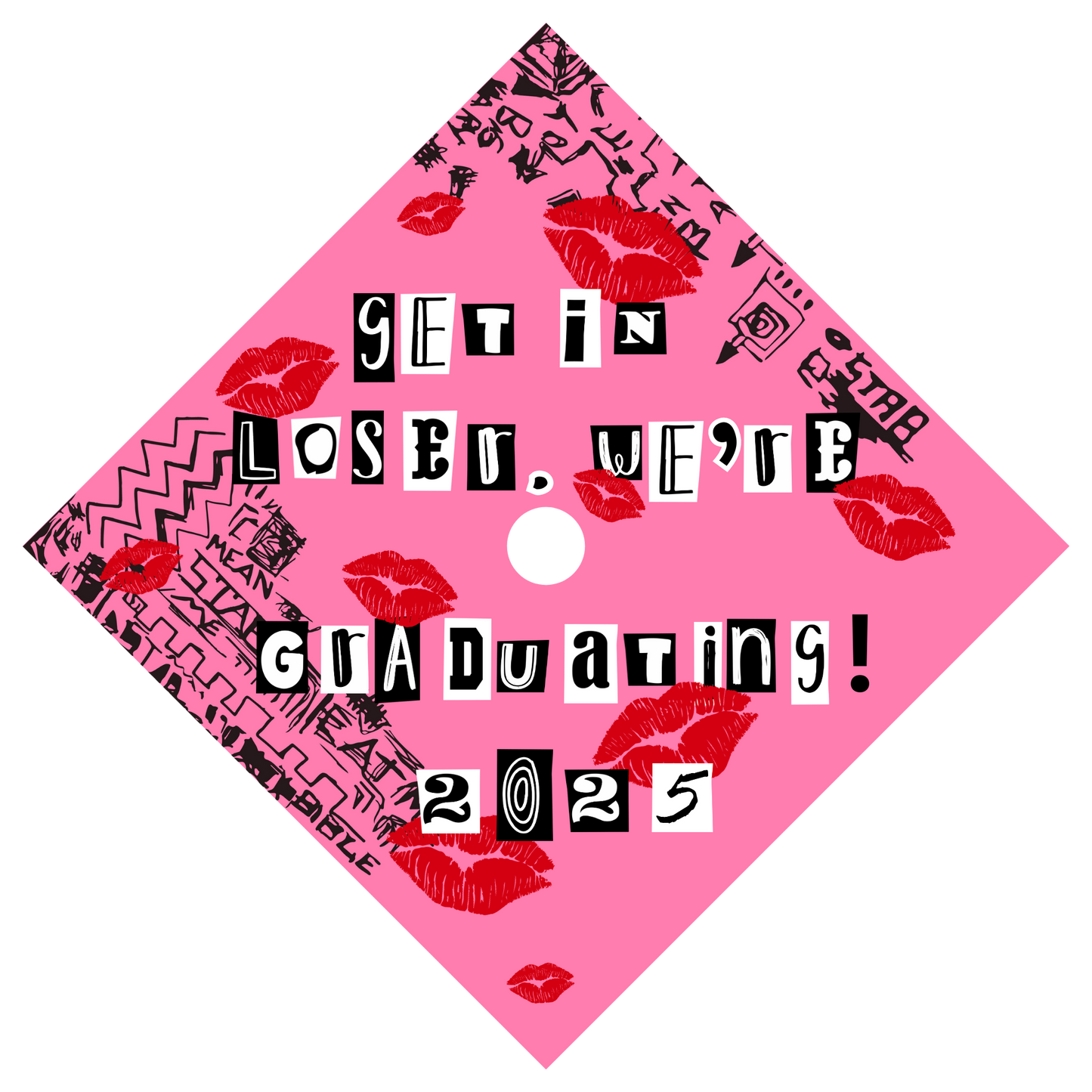 Custom Grad Cap Toppers (Hardboard)