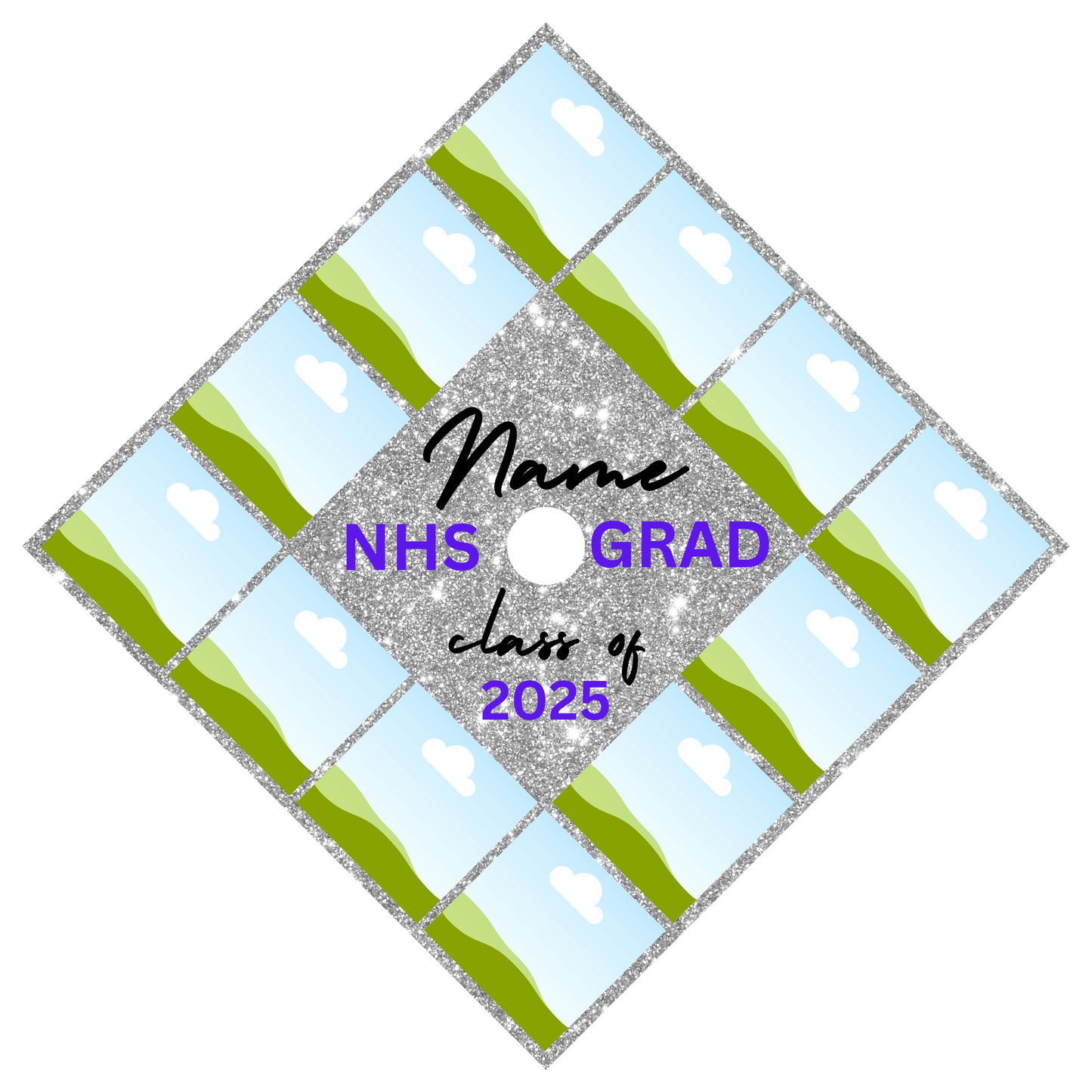 Custom Grad Cap Toppers (Hardboard)