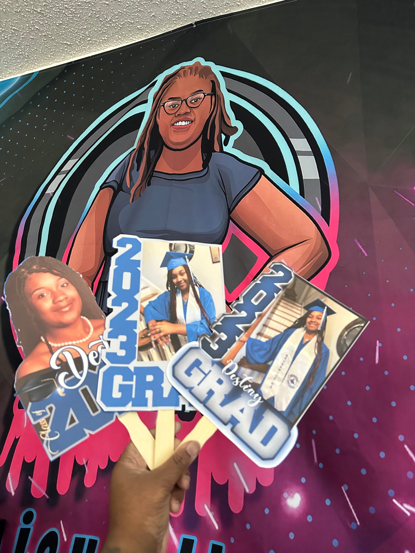 Cardstock Fans - Custom Sports, Graduation & Celebration Party Favors