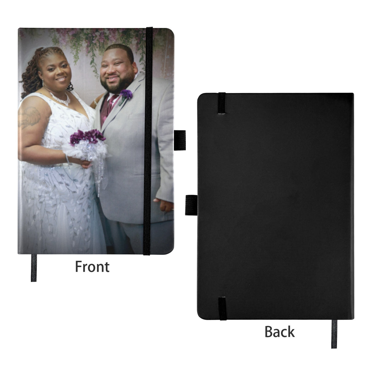 Personalized Strap Notebook with Custom Front Cover