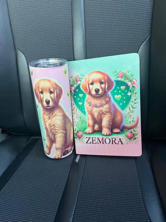 Custom Tumbler & Matching Journal