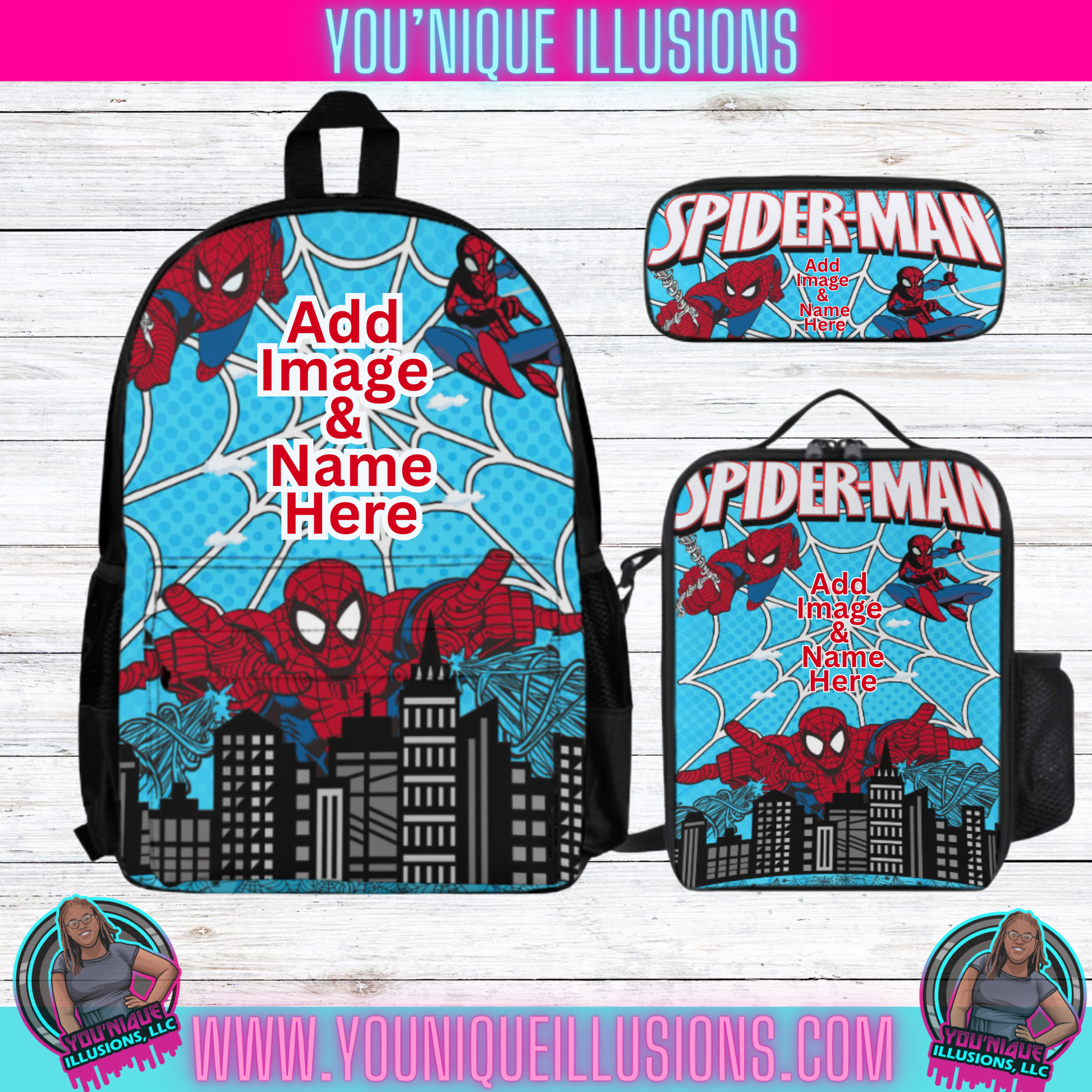 Custom Bookbag Set 3 Piece