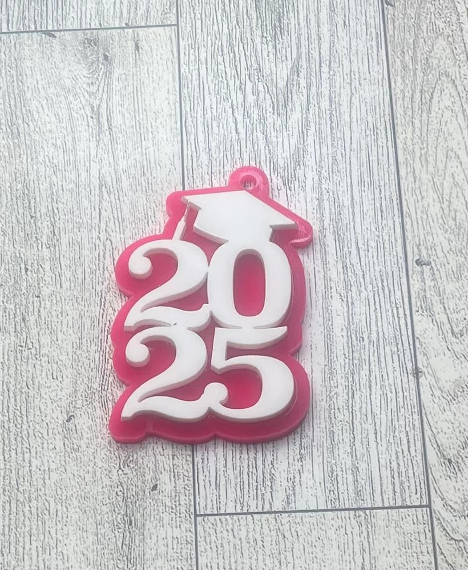 Senior 2026 acrylic graduation keychain personalized