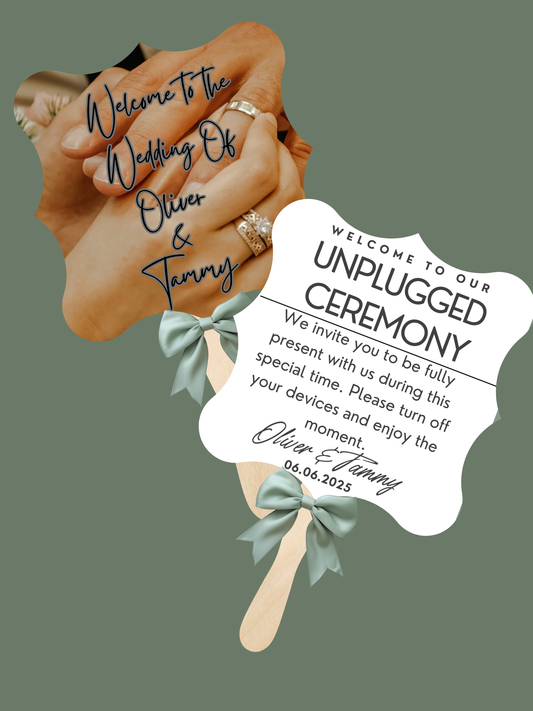 Wedding Cardstock Fans