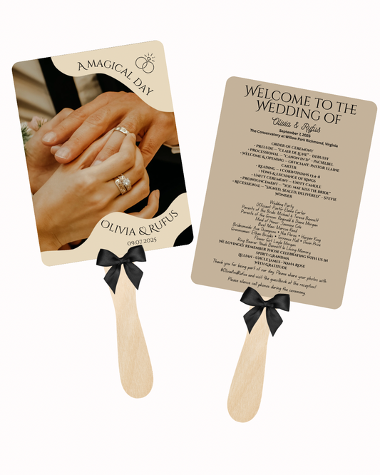 Wedding Cardstock Fans