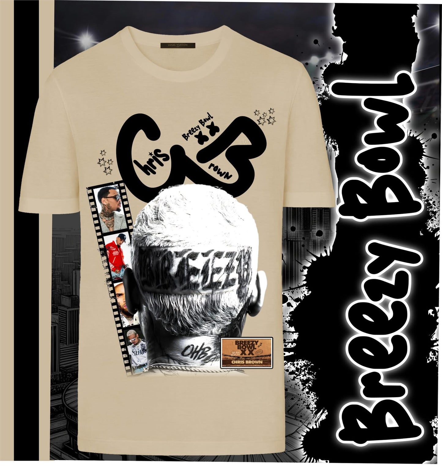 Breezy Bowl XX Fan Tee – Chris Brown Tribute