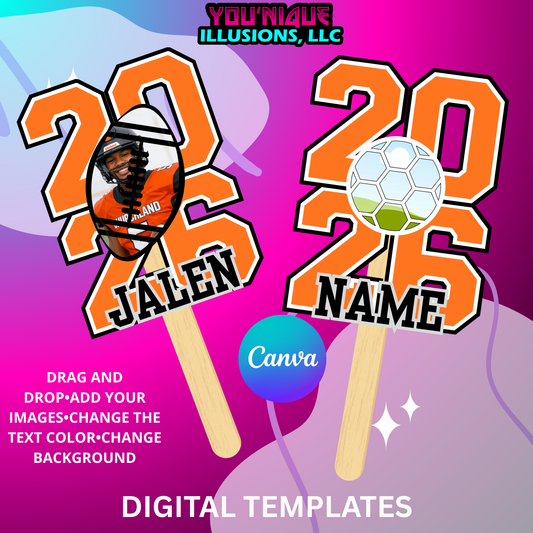 2026 Drag & Drop Sports Fan Template Bundle