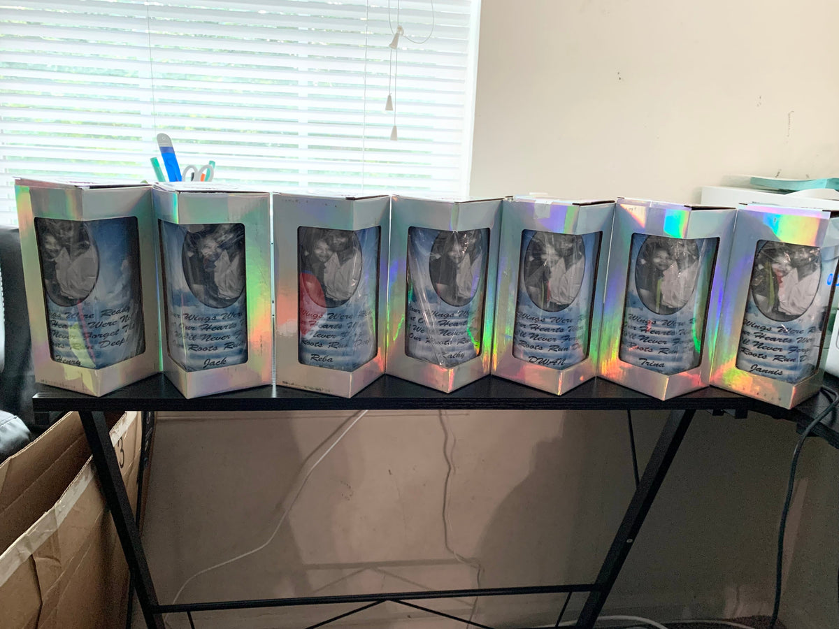 Custom memorial tumbler with personalized photo, 20oz or 30oz