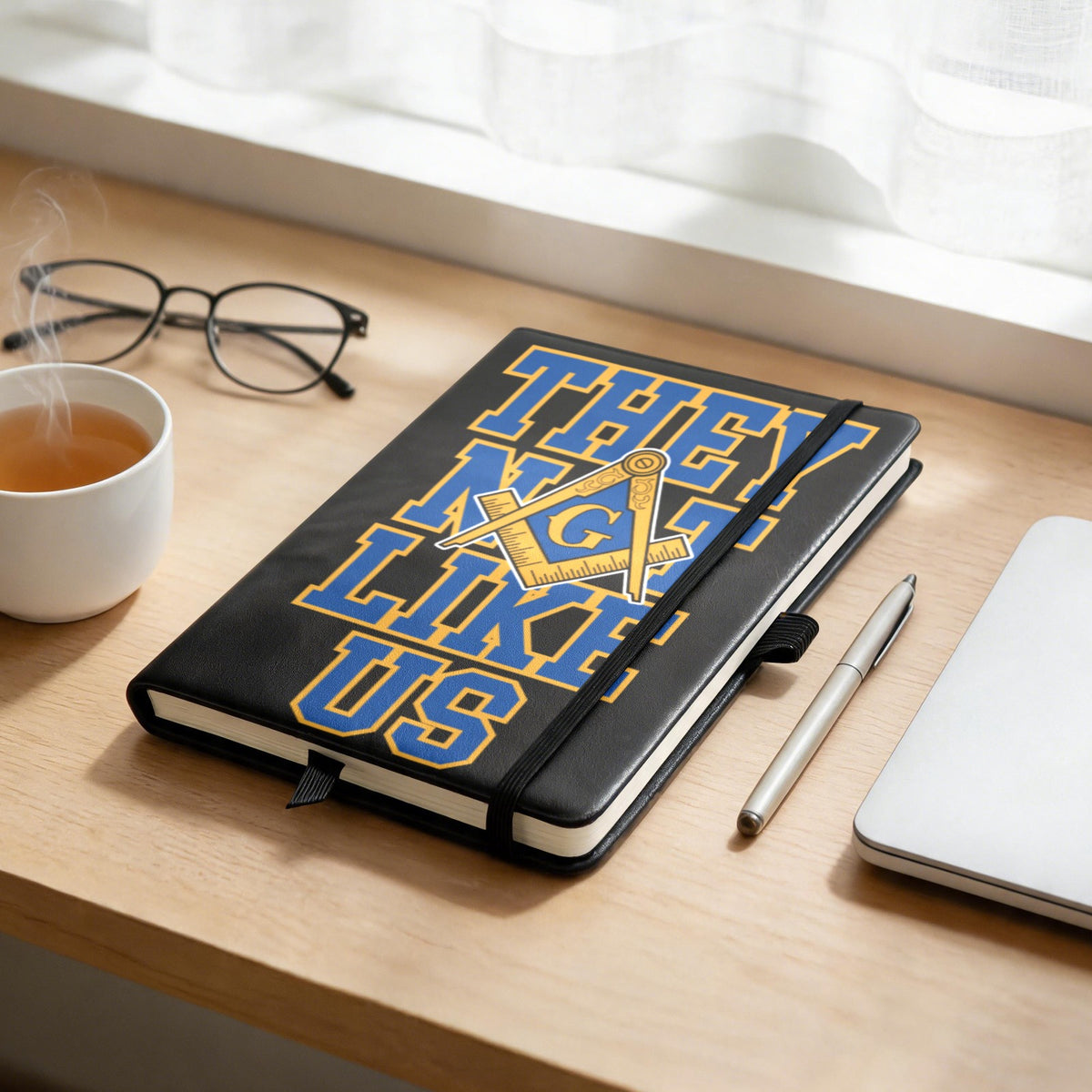 Personalized Strap Notebook with Custom Front Cover