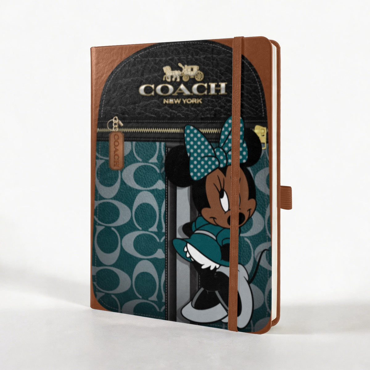 Personalized Strap Notebook with Custom Front Cover