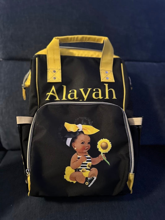 Custom personalized diaper bag backpack, product photo 2