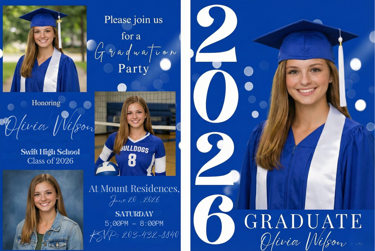 Custom digital invitation for events and celebrations