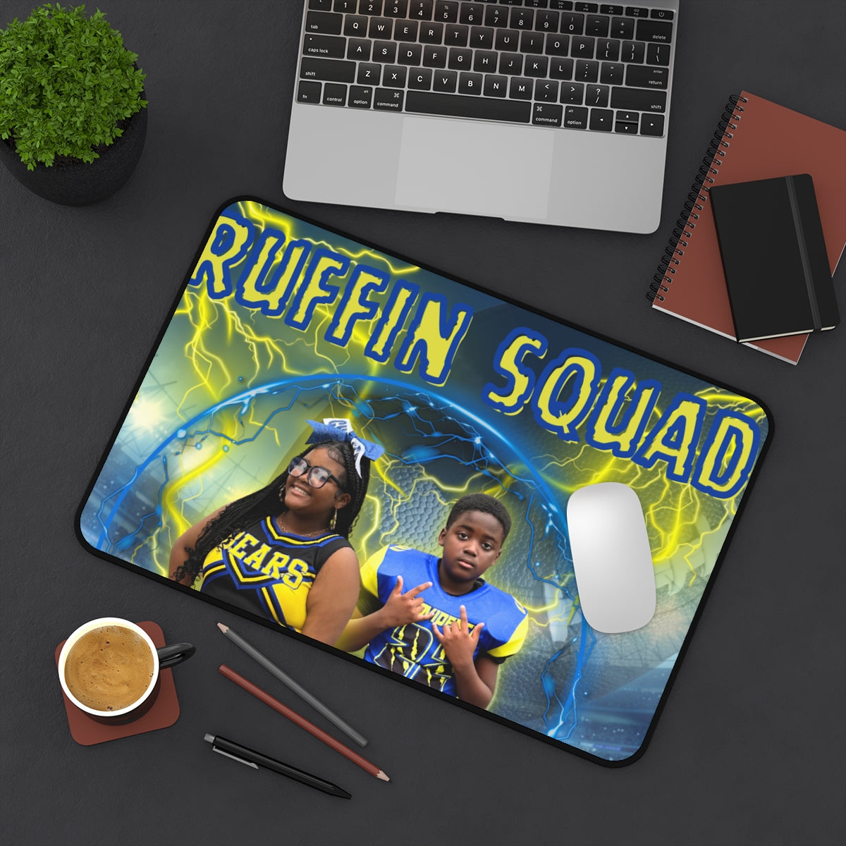 Custom personalized photo neoprene desk mat