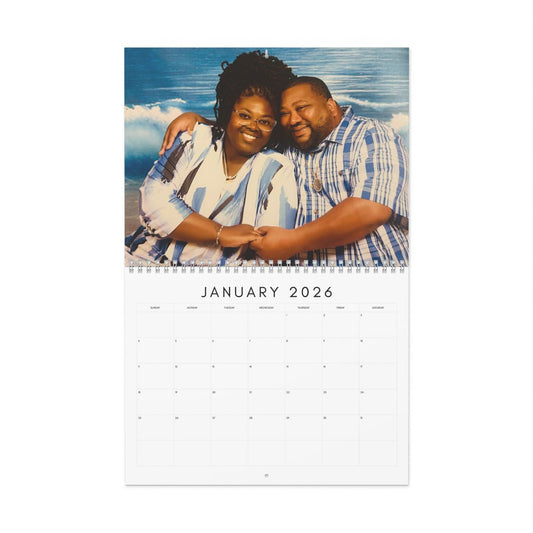 Custom personalized photo wall calendar 11 by 8.5