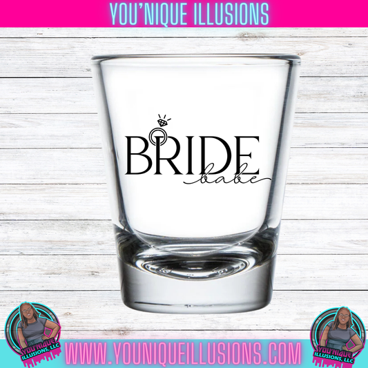 Custom personalized shot glass for parties and events