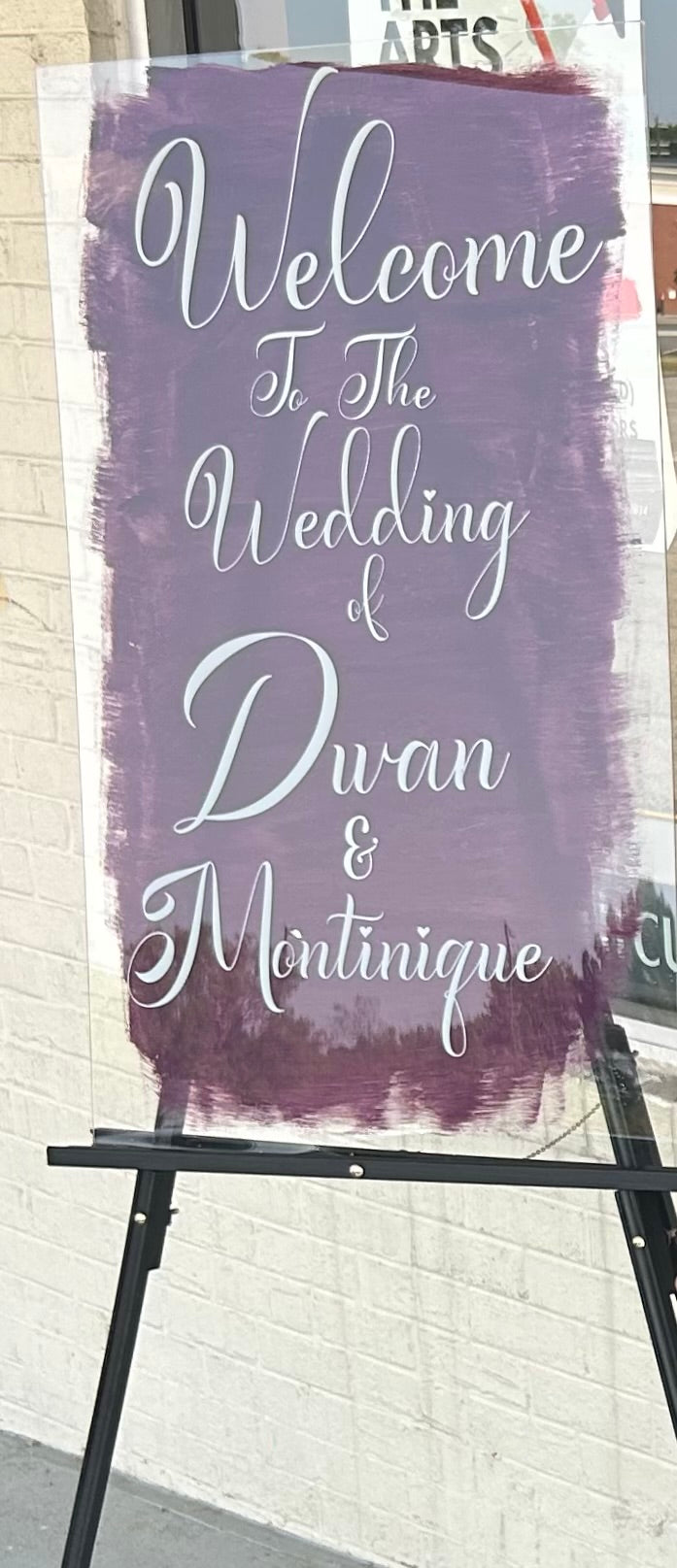 Custom personalized welcome sign for events