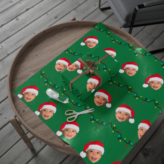 Custom personalized wrapping paper for holidays and parties