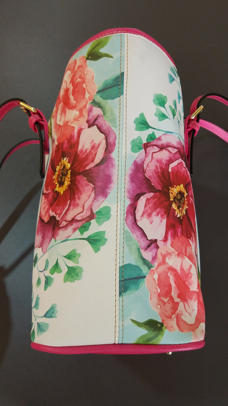 Large leather tote bag