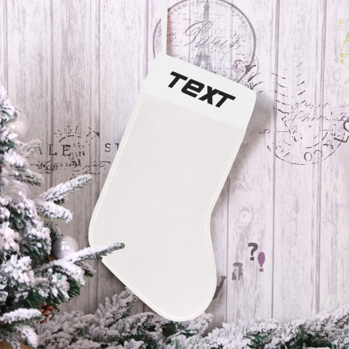 Personalized Christmas stocking with custom name or text