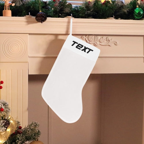 Personalized Christmas stocking with custom name or text