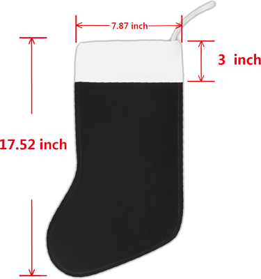 Personalized Christmas stocking with custom name or text