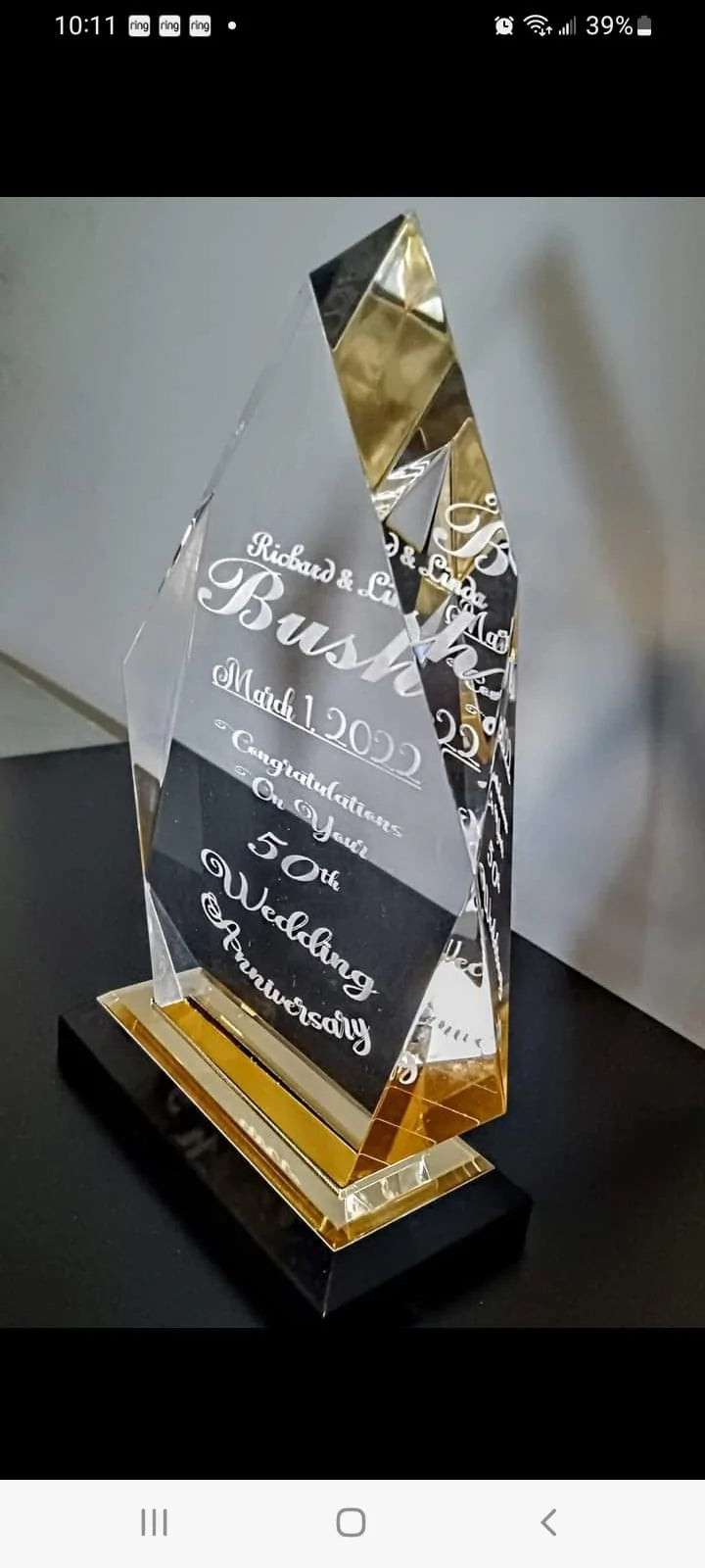 Custom Award Stones