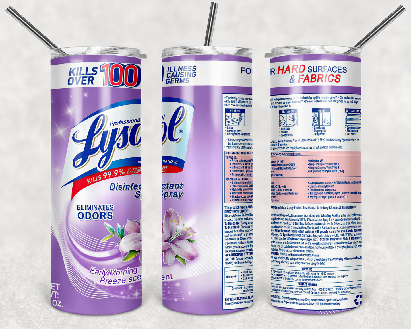 Disinfectant Inspired Tumbler