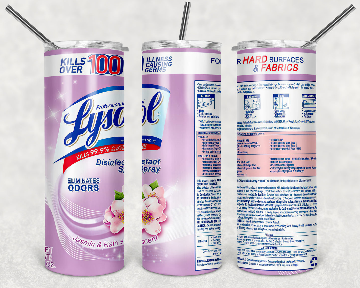 Disinfectant Inspired Tumbler