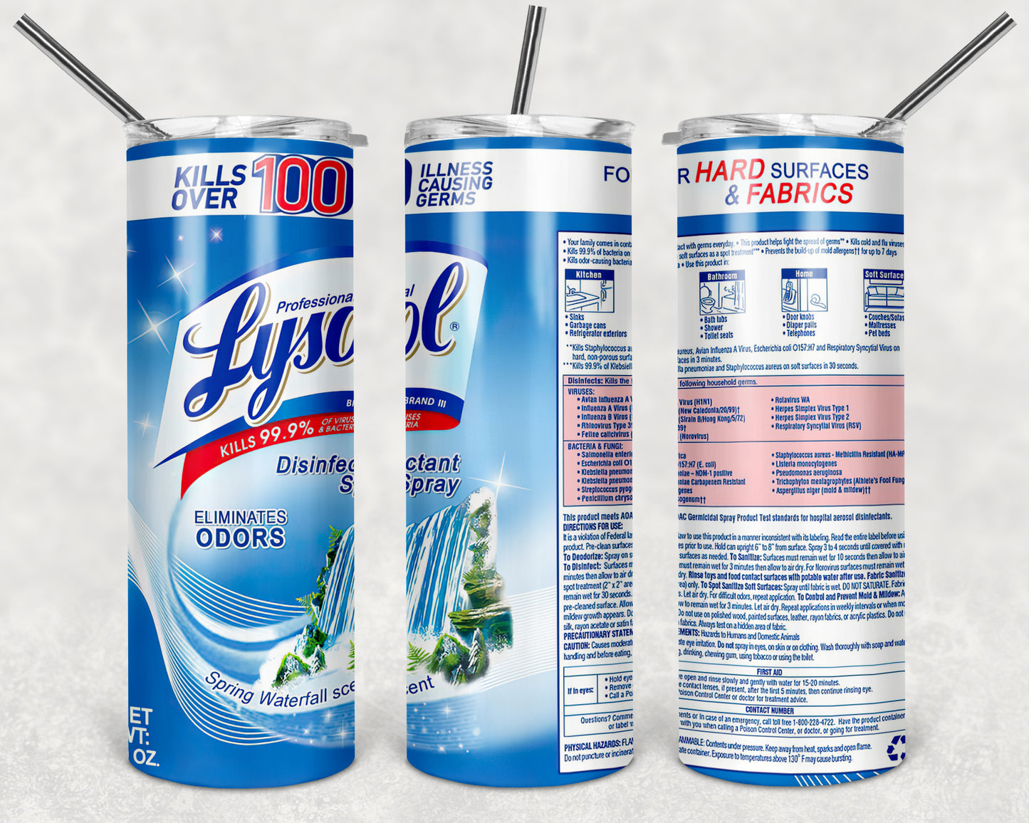 Disinfectant Inspired Tumbler