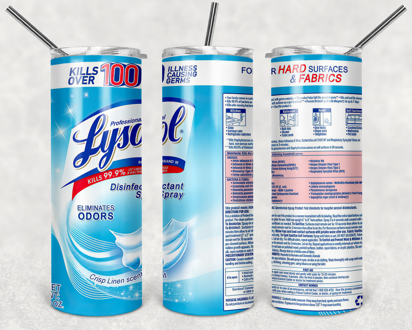 Disinfectant Inspired Tumbler
