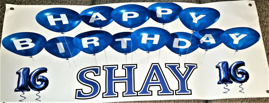 Custom personalized vinyl banner for events and sports