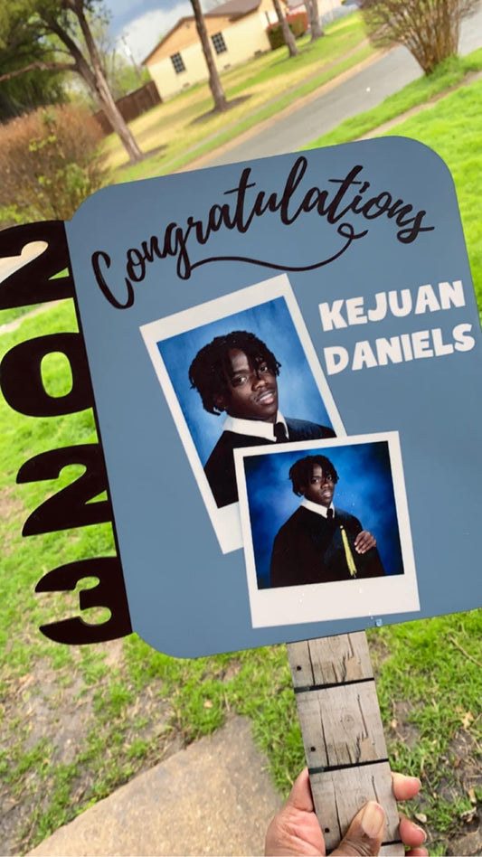 Custom Graduation Fan