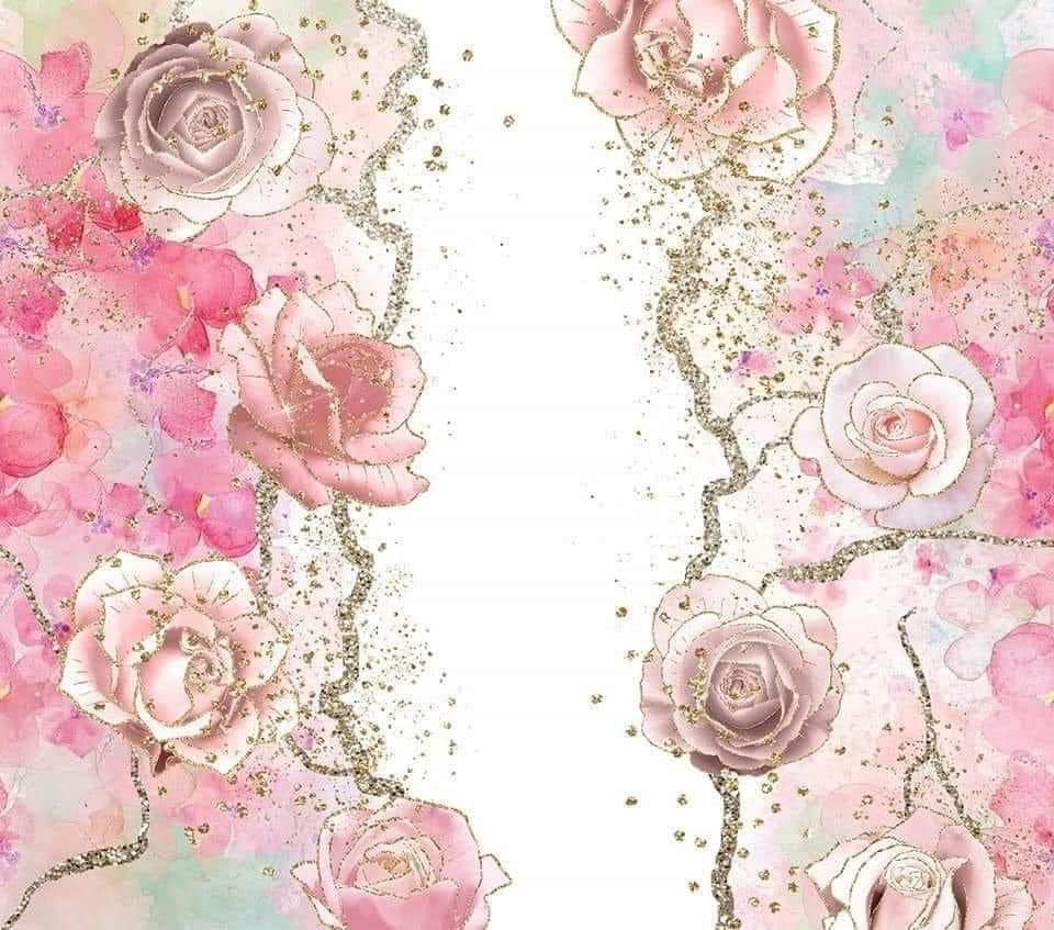 Custom Name Flower Tumbler