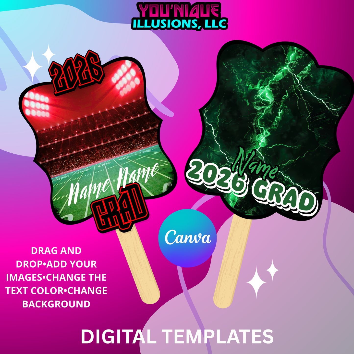 Grad Sports Fan Templates