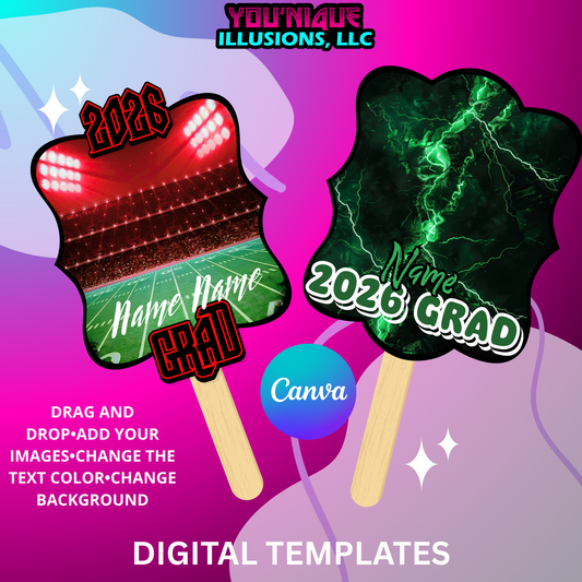 Grad Sports Fan Templates