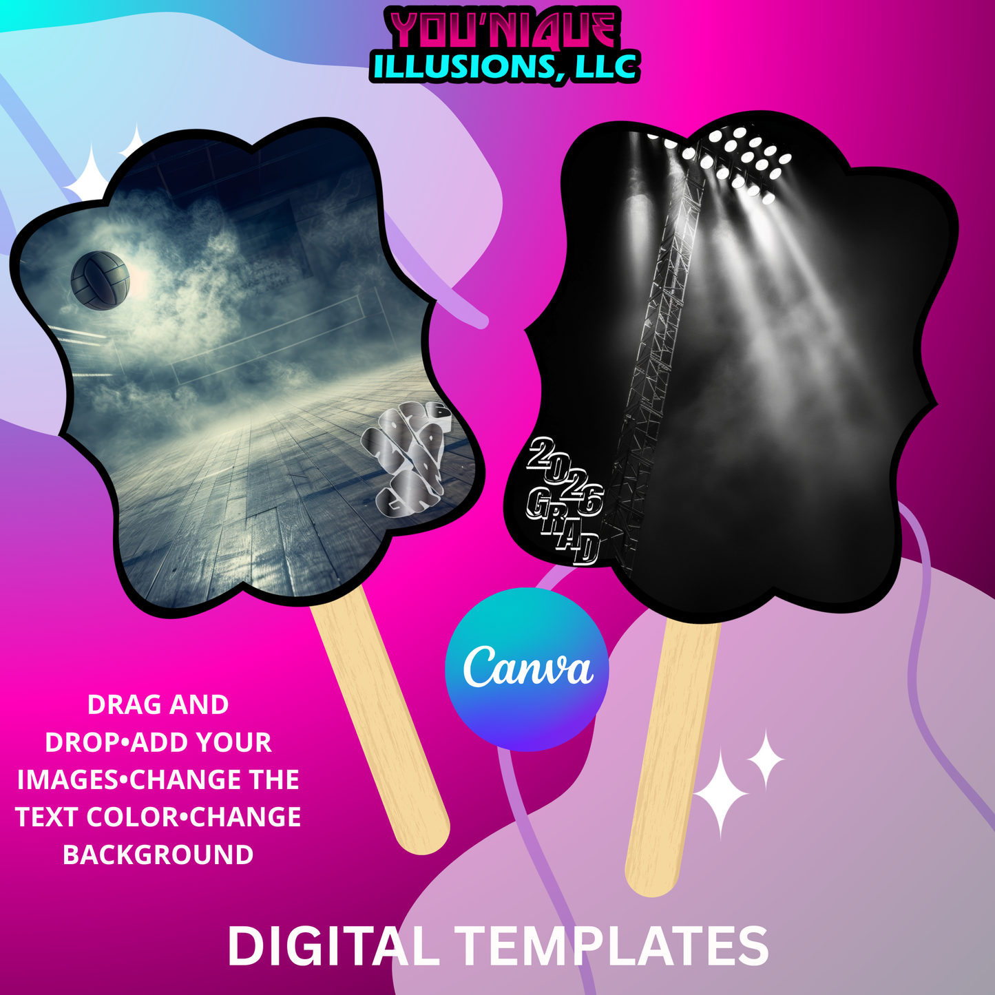 Grad Sports Fan Templates