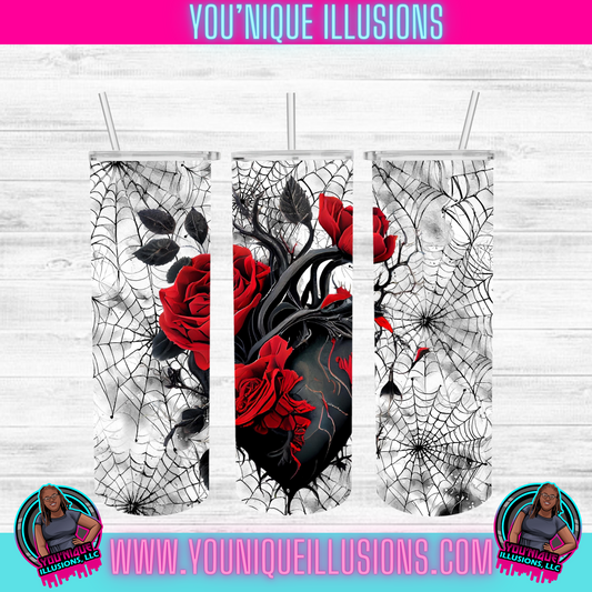 Black Heart Tumbler