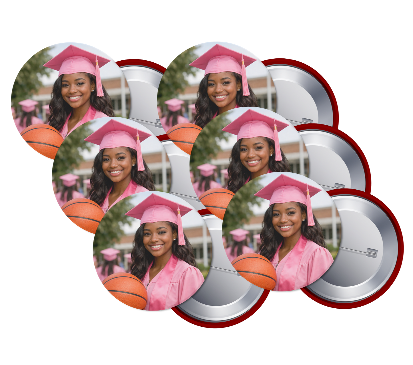 Graduation Buttons - Custom Family Celebration Pins