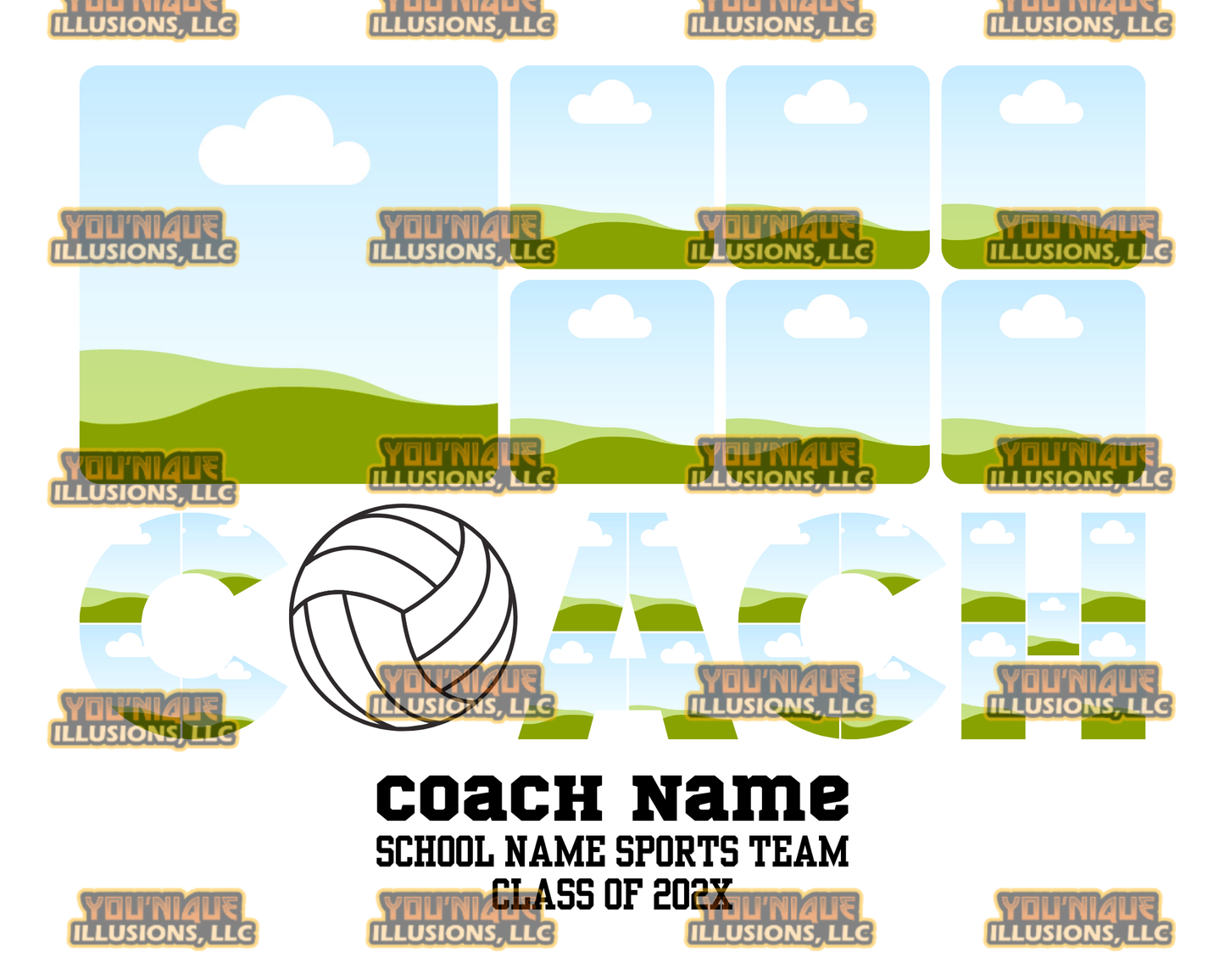 Coach Appreciation Canva Template Bundle, Editable Sports Coach Design, Senior Night Coach Gift, Drag and Drop Template, Instant Download