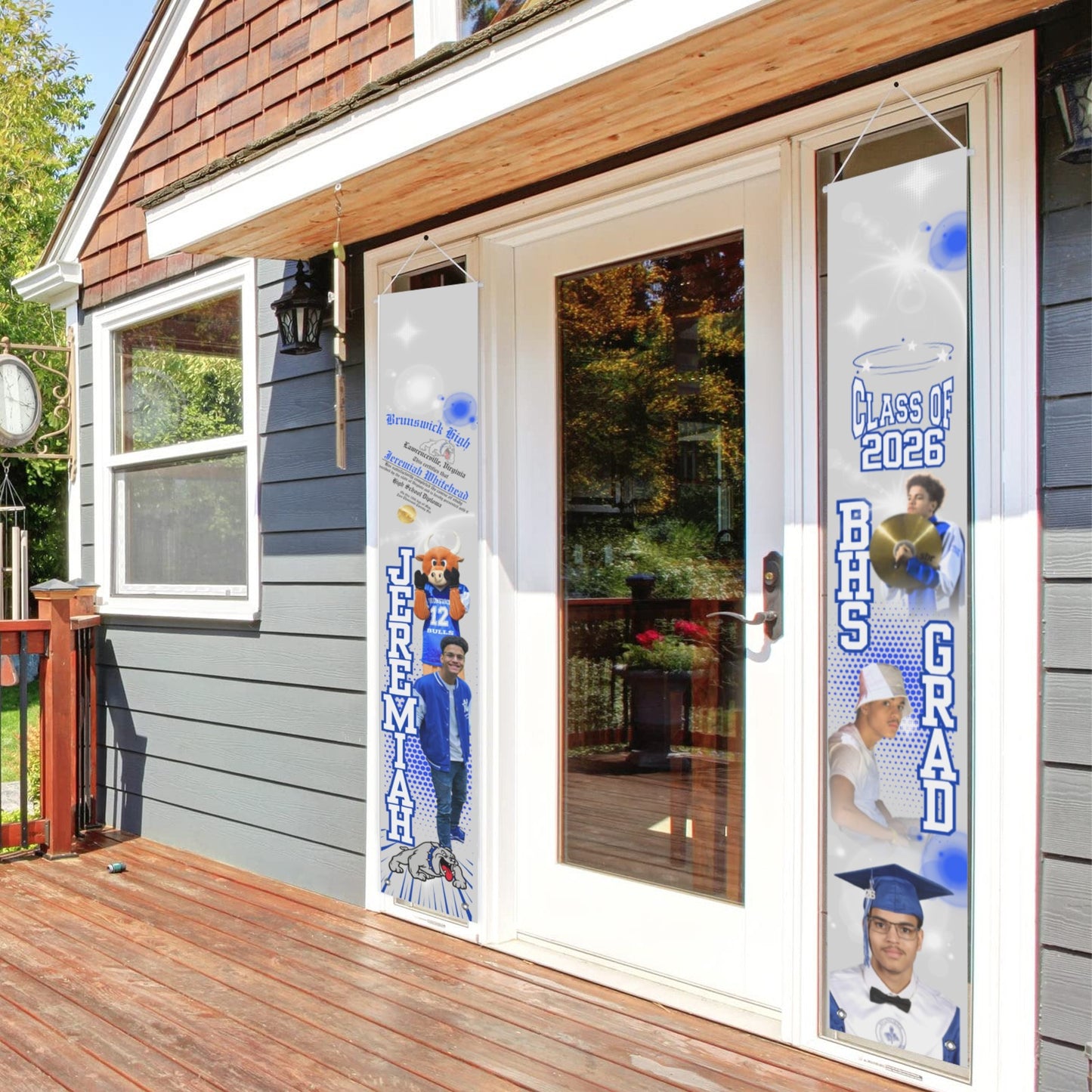 2PCS Hanging Door Banners