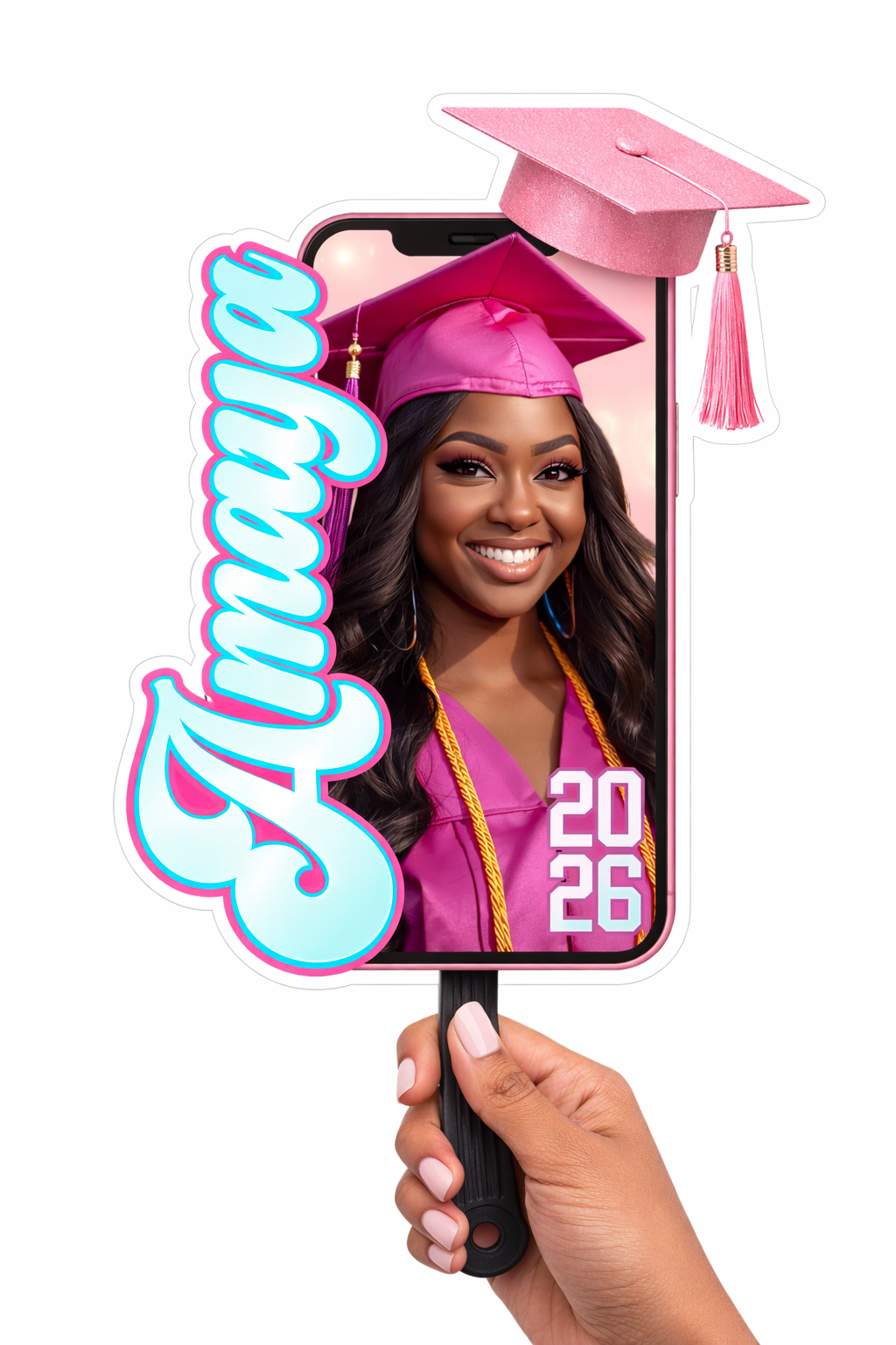 Cardstock Fans - Custom Sports, Graduation & Celebration Party Favors