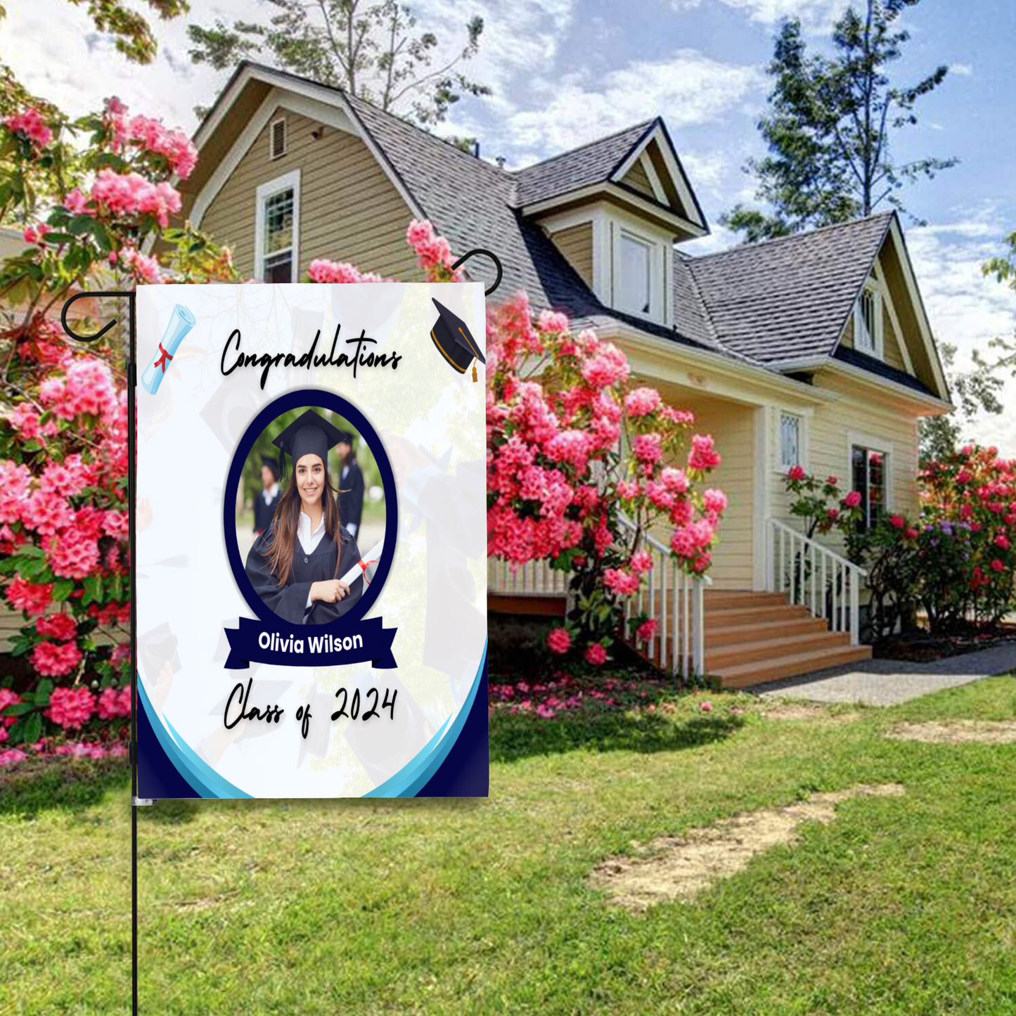 Graduation Garden Flag Garden (Without Flagpole)