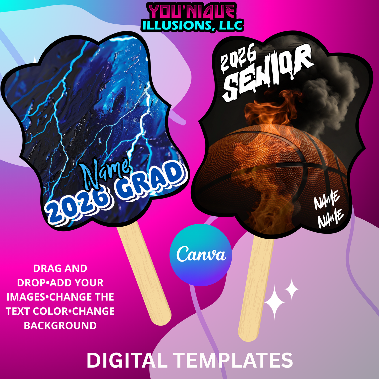 Grad Sports Fan Templates