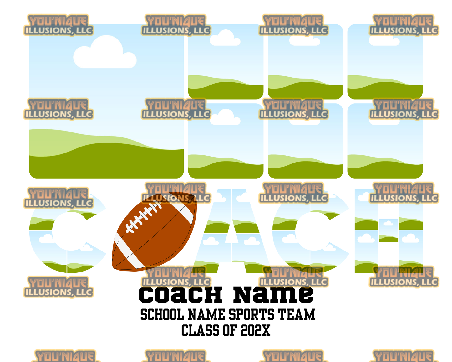 Coach Appreciation Canva Template Bundle, Editable Sports Coach Design, Senior Night Coach Gift, Drag and Drop Template, Instant Download