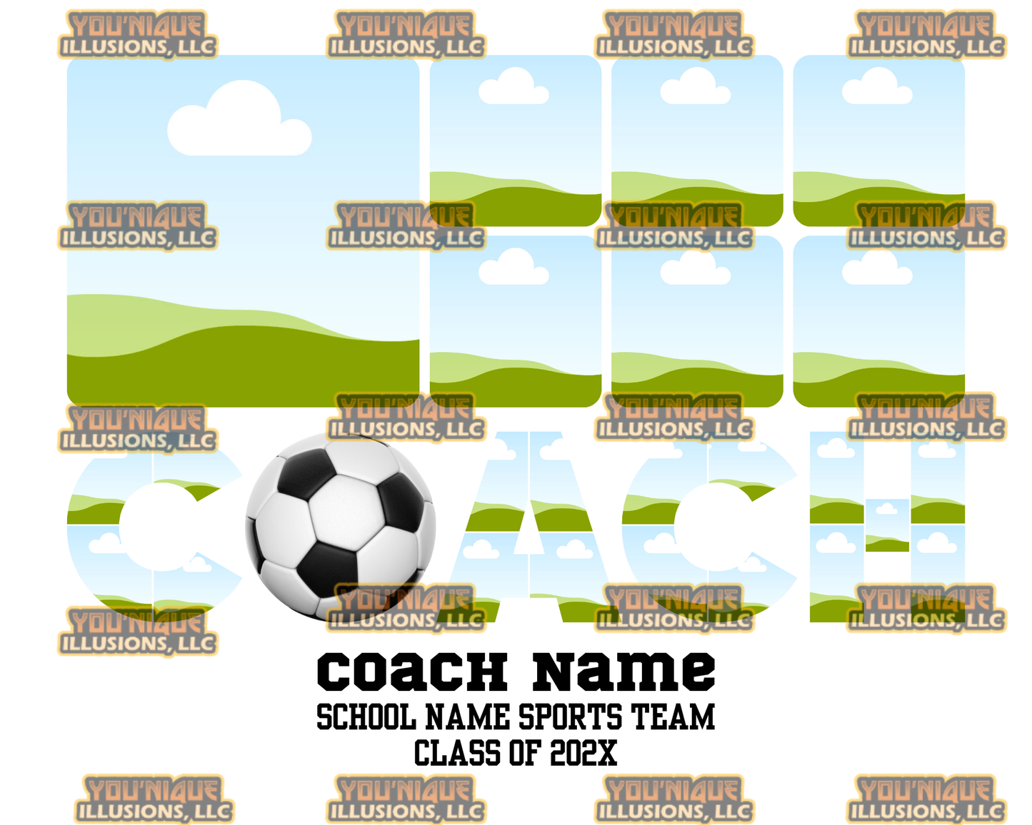 Coach Appreciation Canva Template Bundle, Editable Sports Coach Design, Senior Night Coach Gift, Drag and Drop Template, Instant Download