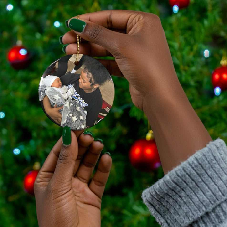 Custom Photo Ceramic Ornament