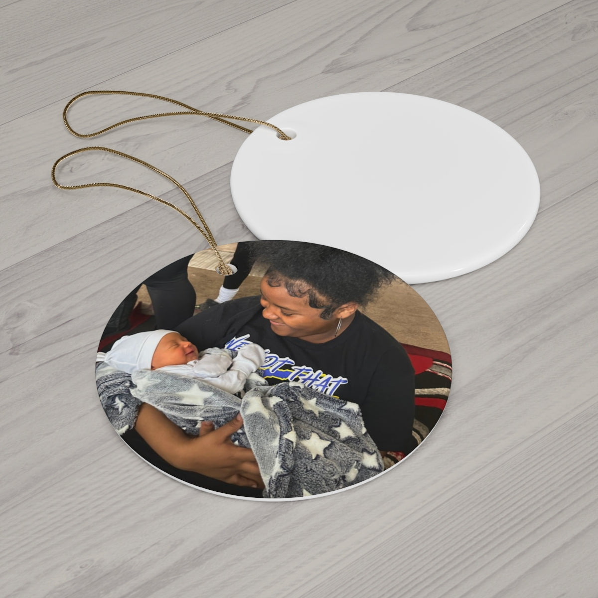 Custom Photo Ceramic Ornament
