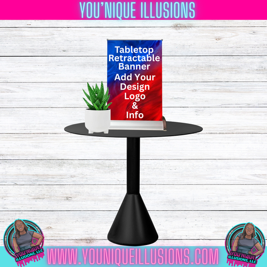 Retractable Custom Tabletop Banner
