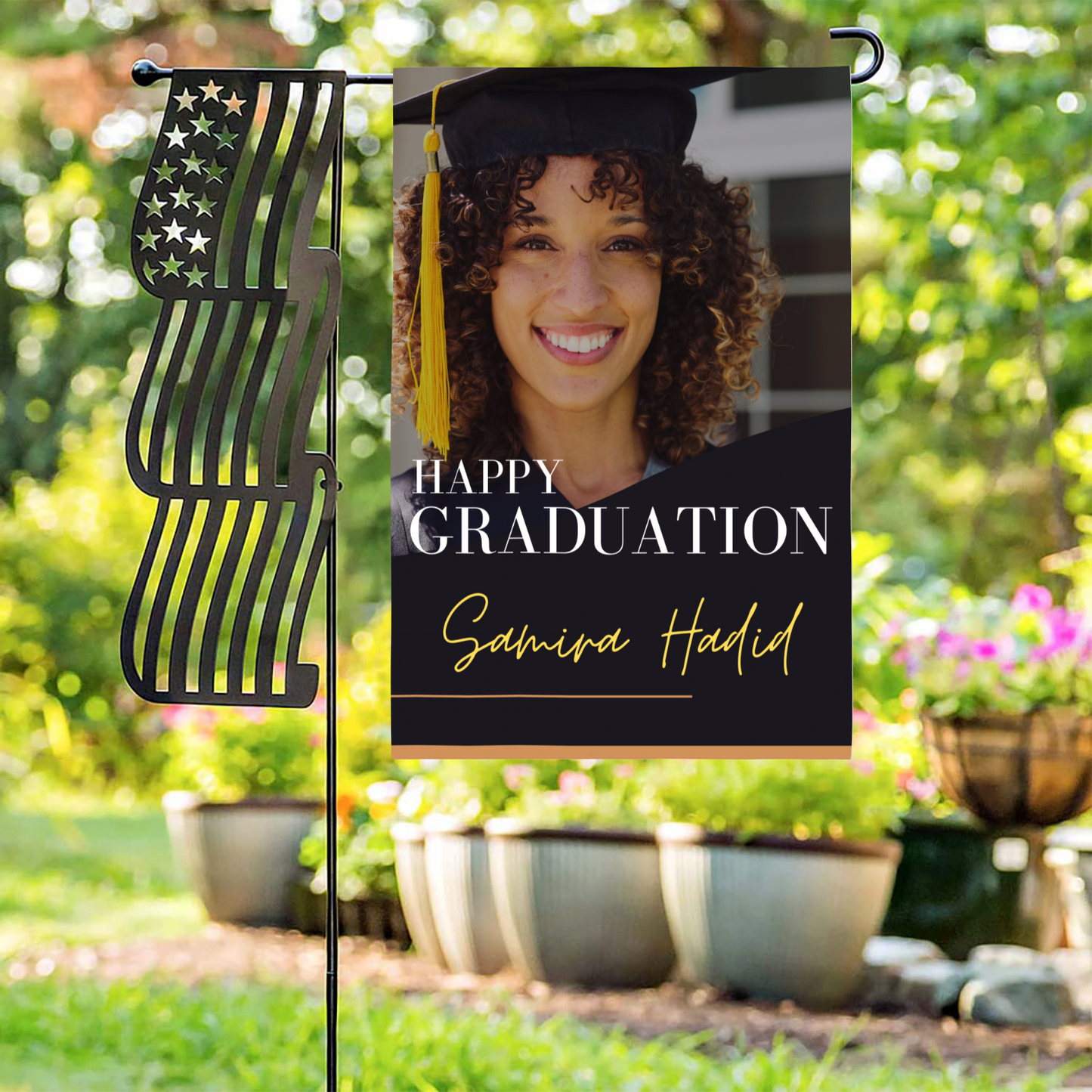 Graduation Garden Flag Garden (Without Flagpole)